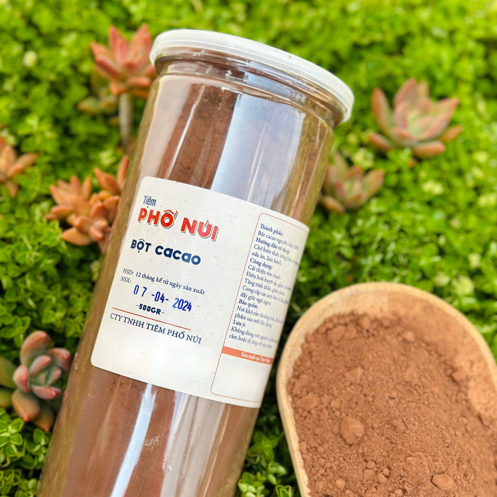 Bột cacao nguyên chất tiệm phố núi 500gram