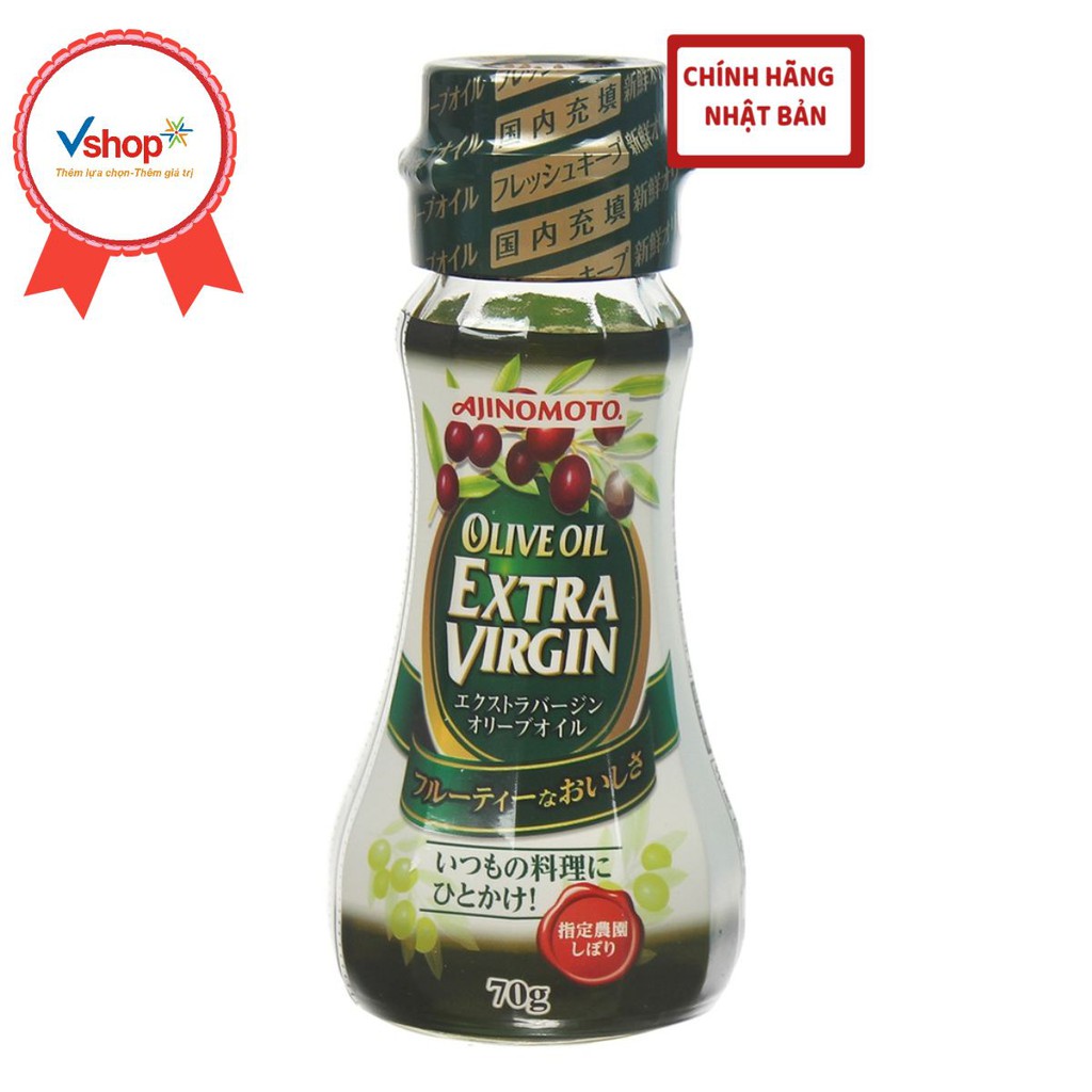 [Nhập RS0822 giảm 30k cho đơn 99k]Dầu AJINOMOTO OLIVE OIL EXTRA VIRGIN 70G