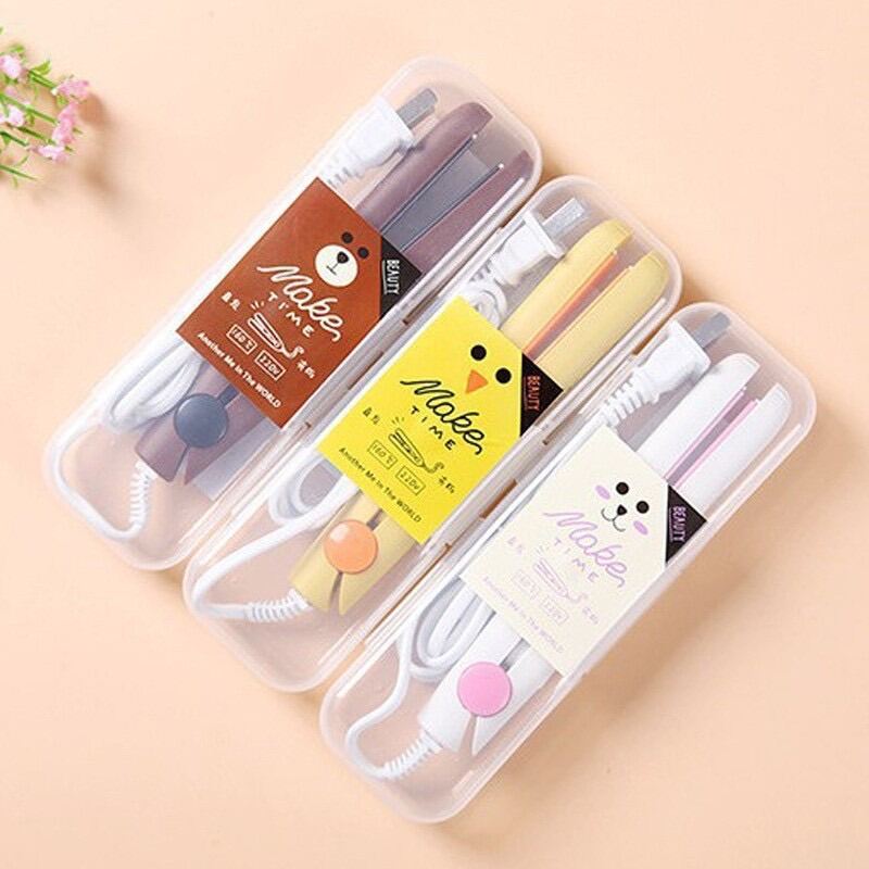 Máy ép uốn duỗi là tóc mini máy tạo kiểu tóc chuyên nghiệp giá rẻ