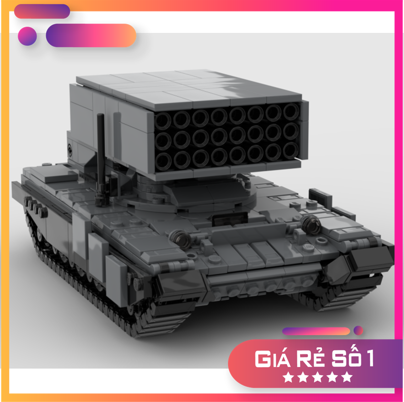 Le go đồ chơi lắp ráp xe tank tos-1a