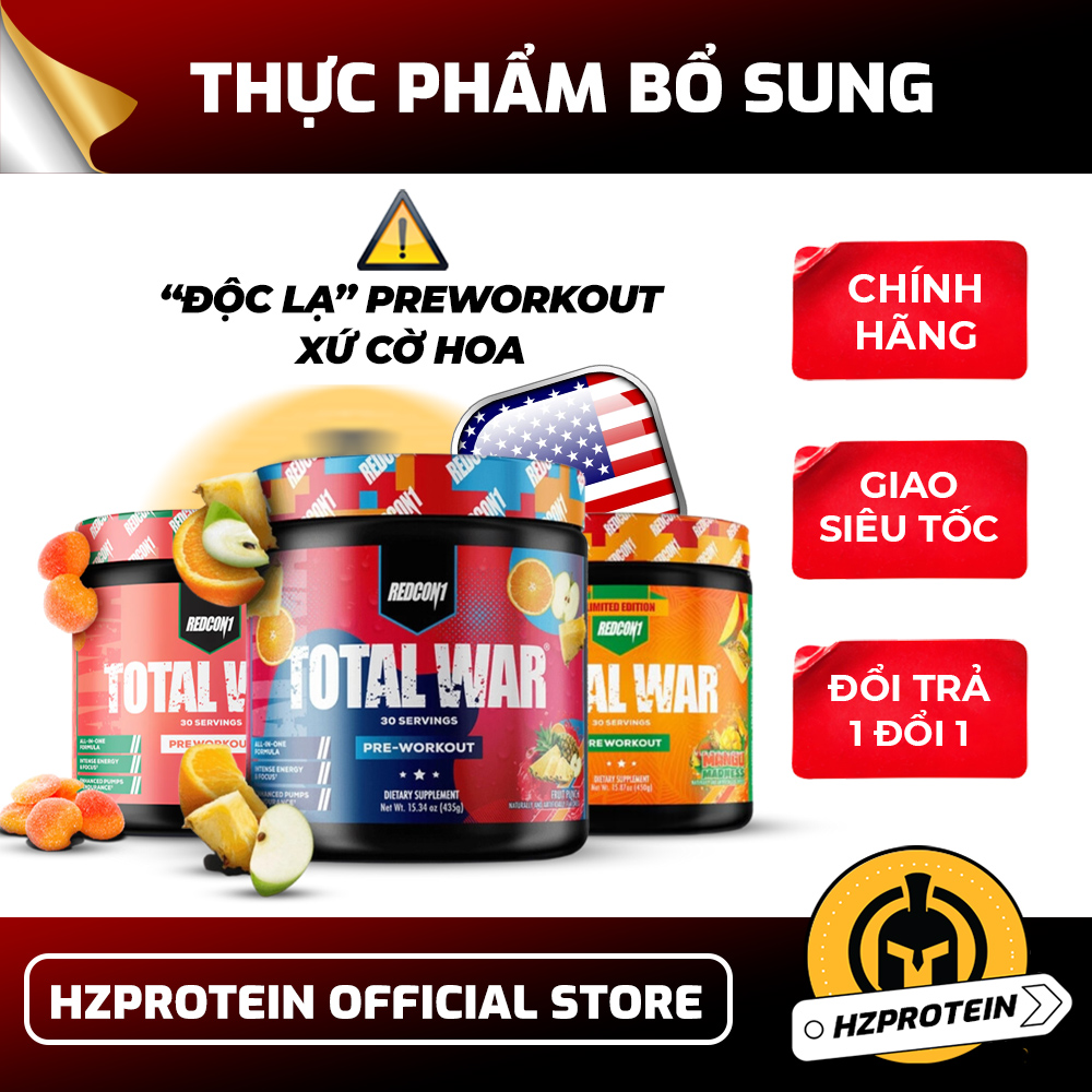 REDCON1 TOTAL WAR PREWORKOUT (30 LẦN DÙNG) - HỖ TRỢ TĂNG SỨC MẠNH TRƯỚC TẬP