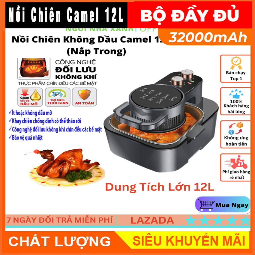 Nồi Chiên Không Dầu CAMEL 12l, noi chien không dầu, nôi chiên không dầu, nôi chien không dầu, noi chien ko dầu, air fryer, lò chiên không dầu, nồi chien không dầu, lò nướng không dầu