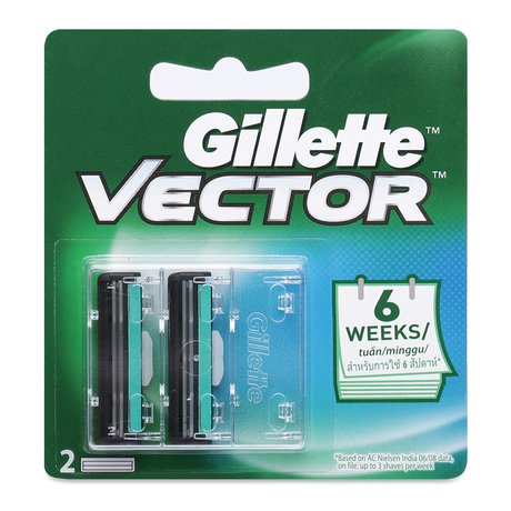 Combo 4 hộp lưỡi dao cạo râu Gillette Vector kép