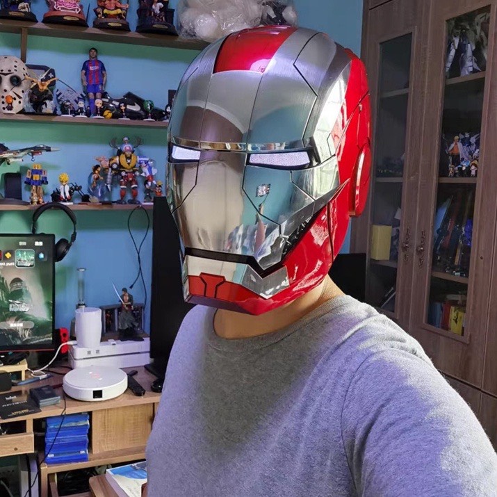 Nón Iron Man cảm ứng Helmet iron man mk5 auto king chính hãng