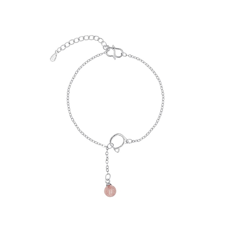 LắcTay Bạc Ý Mèo Dâu Tây 2023