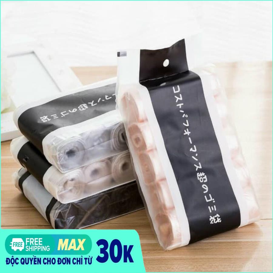 SET 5 cuộn túi đựng rác - Túi đựng rác Công Nghệ Nhật Bản (20 túi/cuộn) - Túi đựng rác sinh học - Túi đựng rác tự phân hủy