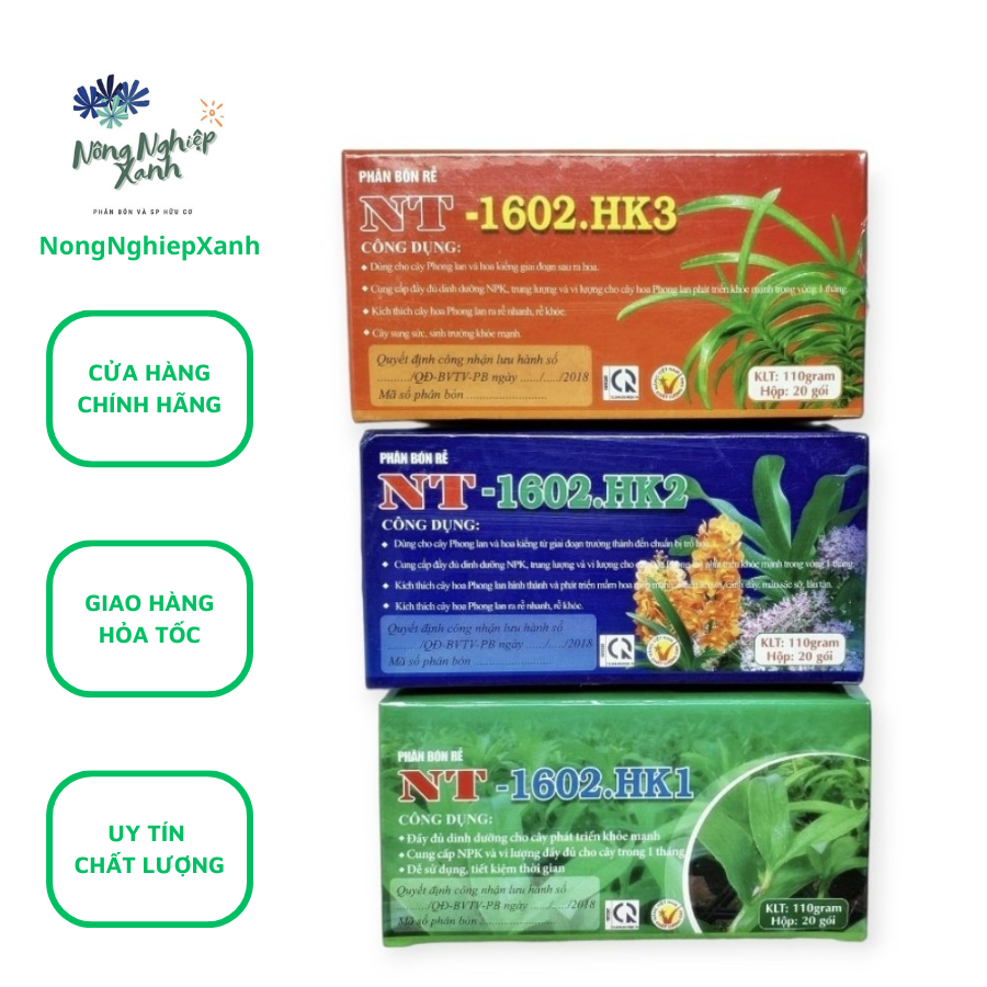 Bộ 3 Hộp Phân Bón Dạng Túi Lọc Tan Chậm Mọi Giai Đoạn Cho Cây Hoa Lan - Cây Cảnh Hàng Việt Nam Chất Lượng Cao