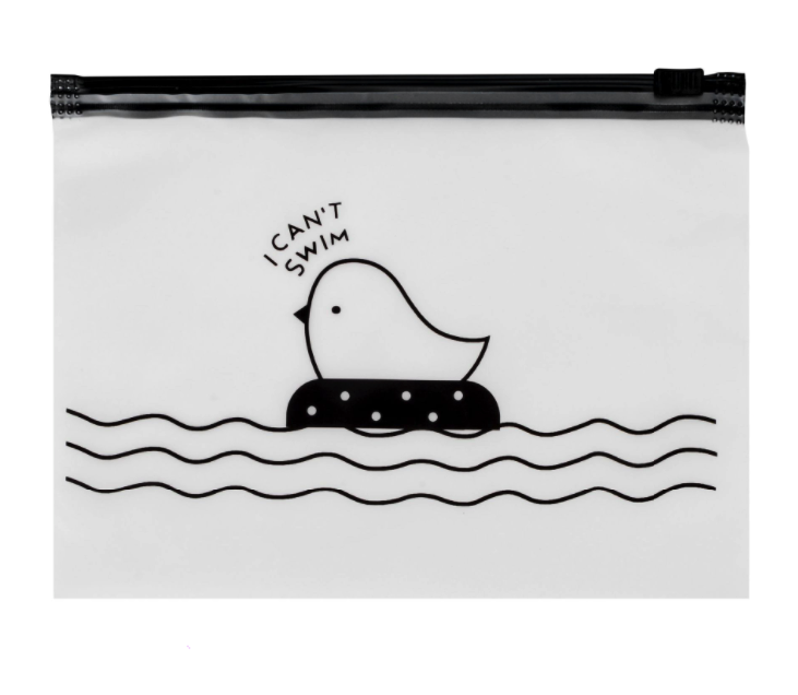 [HCM][COMBO4]Túi Zip Đựng Đồ Trong Suốt Nhiều Size Hoạ Tiết Chú Chim P073