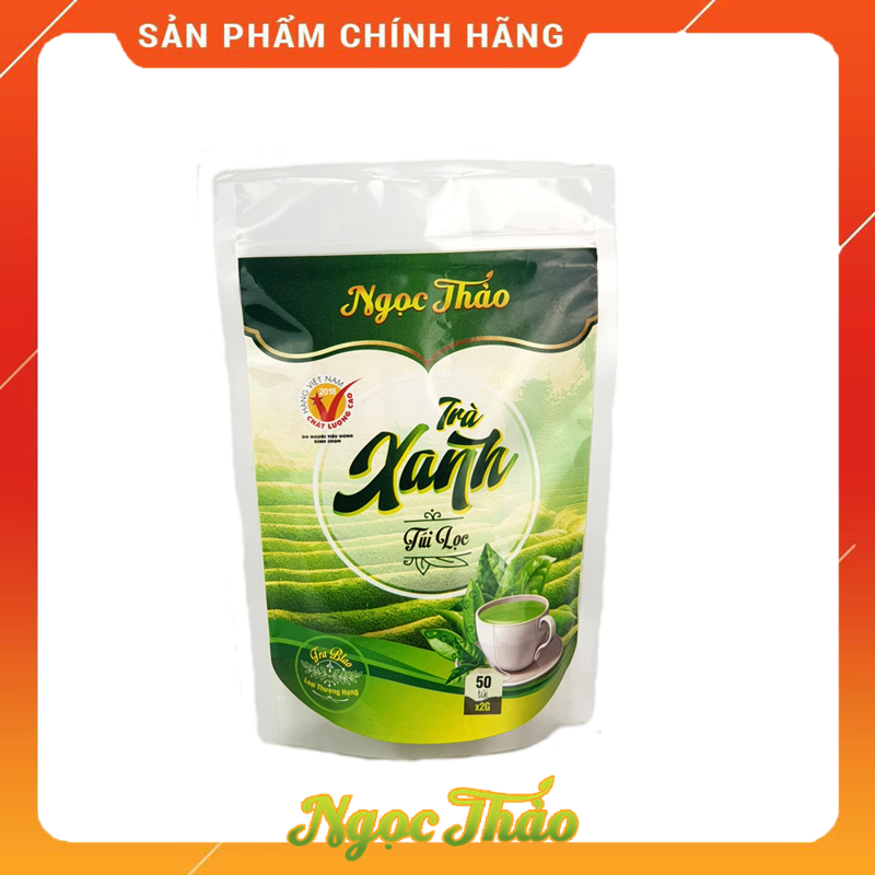 Gói trà xanh 50 túi lọc - Ngọc Thảo