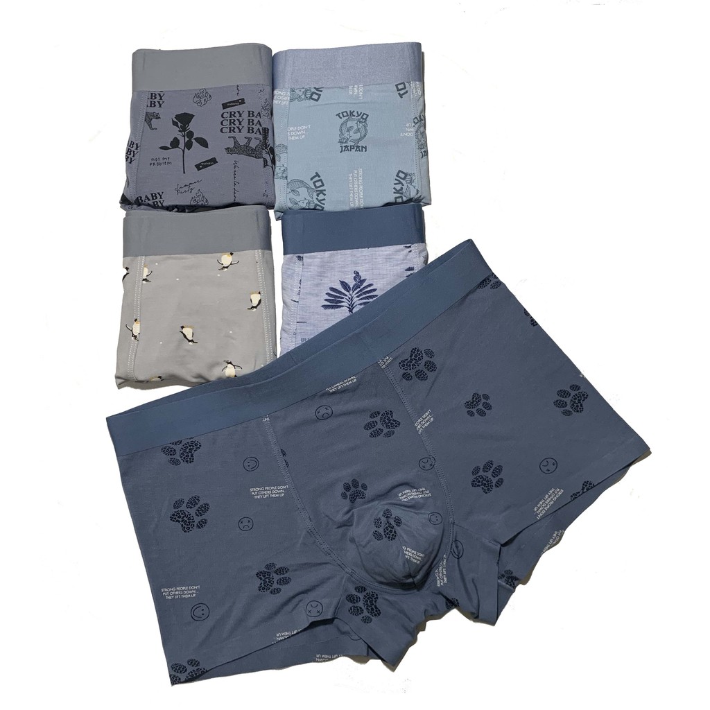 Combo 5 quần sịp đùi nam hàng xuất châu âu, chất liệu modal thoáng mát co dãn 4 chiều - mã sp: combo 01quần sịp nam