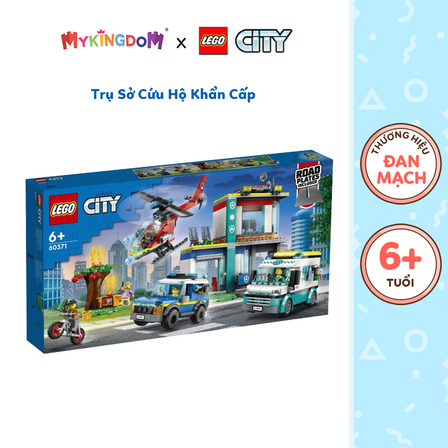 Đồ chơi lắp ráp lego city trụ sở cứu hộ khẩn cấp 60371