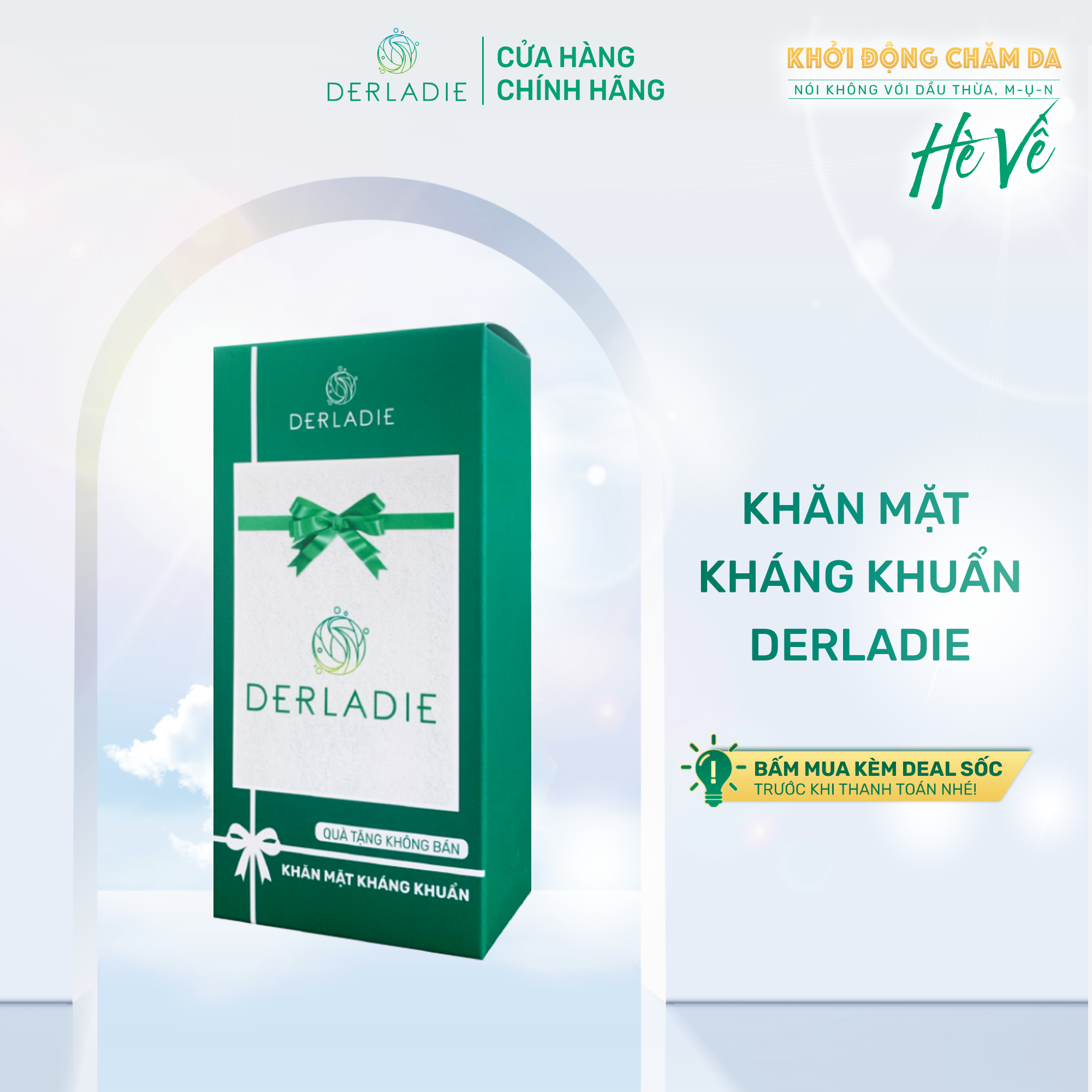 Khăn mặt kháng khuẩn Derladie