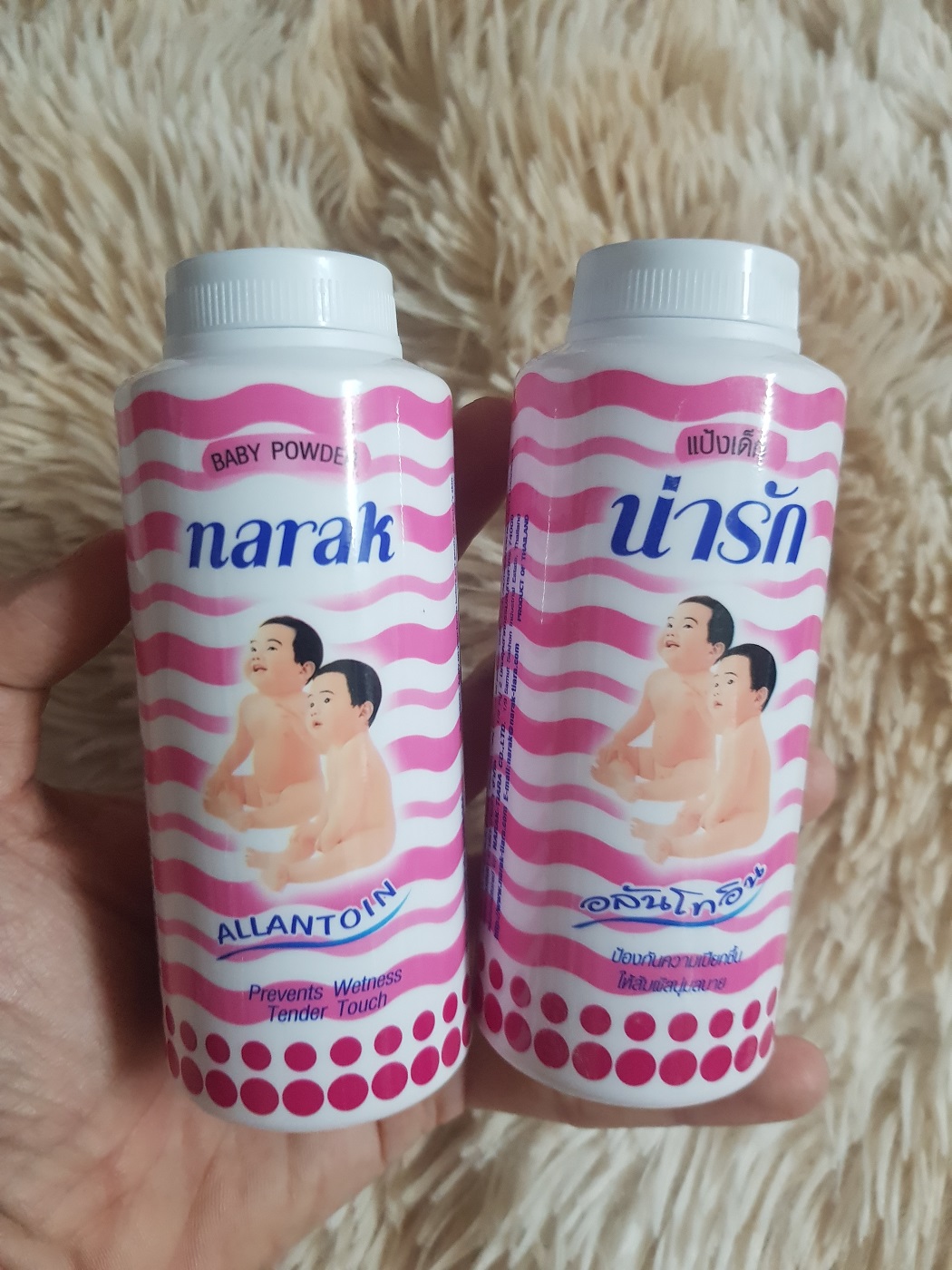 Phấn rôm narak baby powder thái lan 25gr