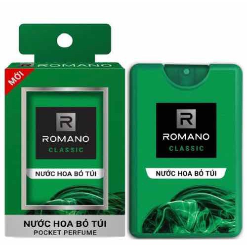 Nước Hoa Bỏ Túi tiện nước hoa bỏ túi Romano Vip Vission 18ml/chai - nước Hoa bỏ túi Romano Classic18ml