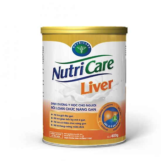 Sữa bột Nutricare Liver dinh dưỡng y học chuyên biệt cải thiện chức năng gan