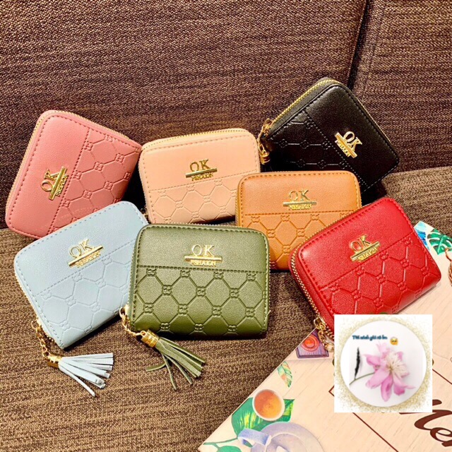 Ví Bóp Nữ Nhỏ Gọn Bỏ Túi Mini Cầm Tay Đựng Tiền Cute OK VN50