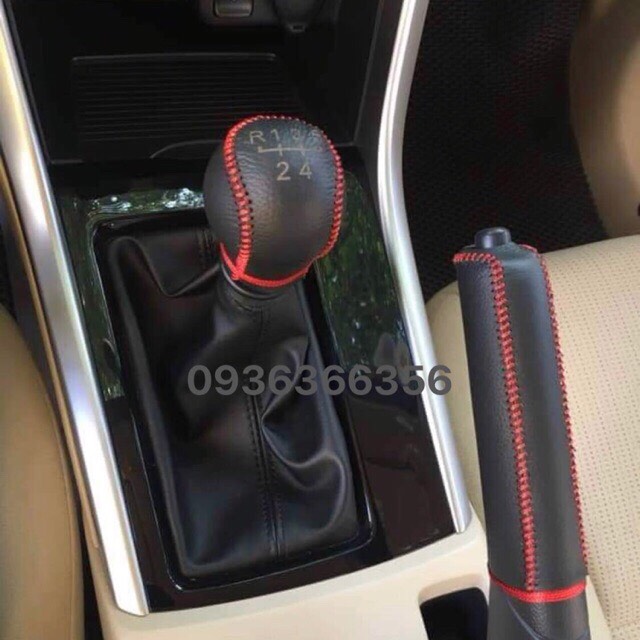 Riêng bọc cần số xpander số sàn, da bò rất nhiều màu sắc, khắc sơ đồ số theo xe