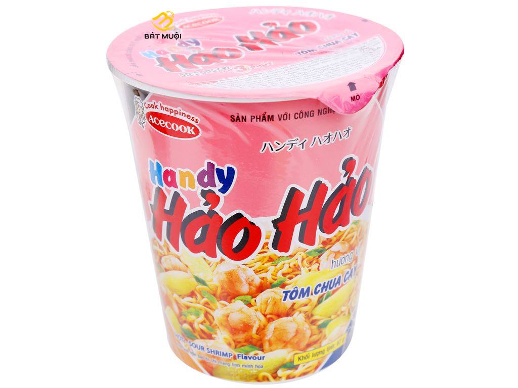 Mì handy hảo hảo tôm chua cay ly 67g - bat muoi