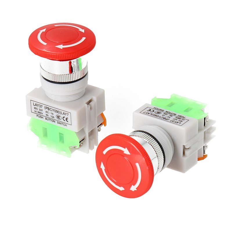 Nút khóa Xoay dừng khẩn cấp Không Đèn 22mm LA37-11ZS (Phụ kiện Liên Gia)