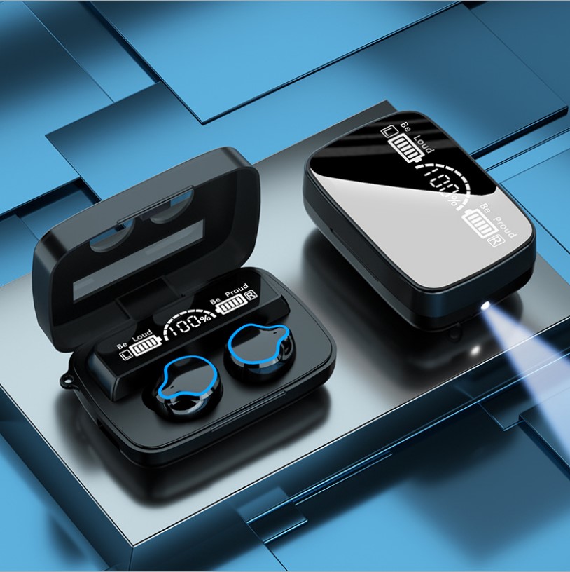 Tai nghe bluetooth không dây M9 phiên bản bluetooth 5.1-Tai nghe khong day M9 phù hợp với dòng điện thoại như iphone, samsung, oppo,huawei, redmi- Phân phối tại Tech 361
