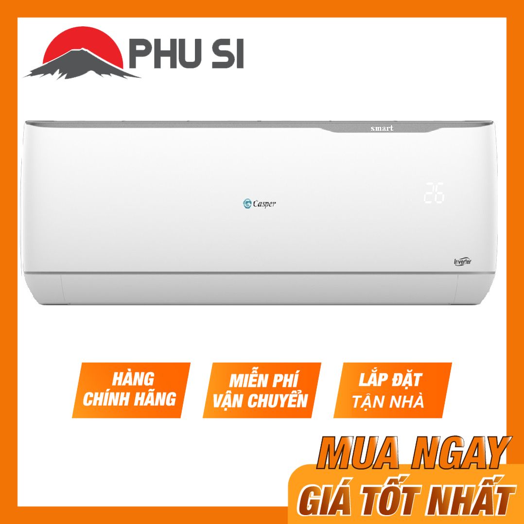 TRẢ GÓP 0% - BẢO HÀNH 3 NĂM - Máy lạnh Casper Inverter 1 Hp GC-09TL32 - Máy lạnh Inverter Làm lạnh nhanh Công suất 9.000 BTU