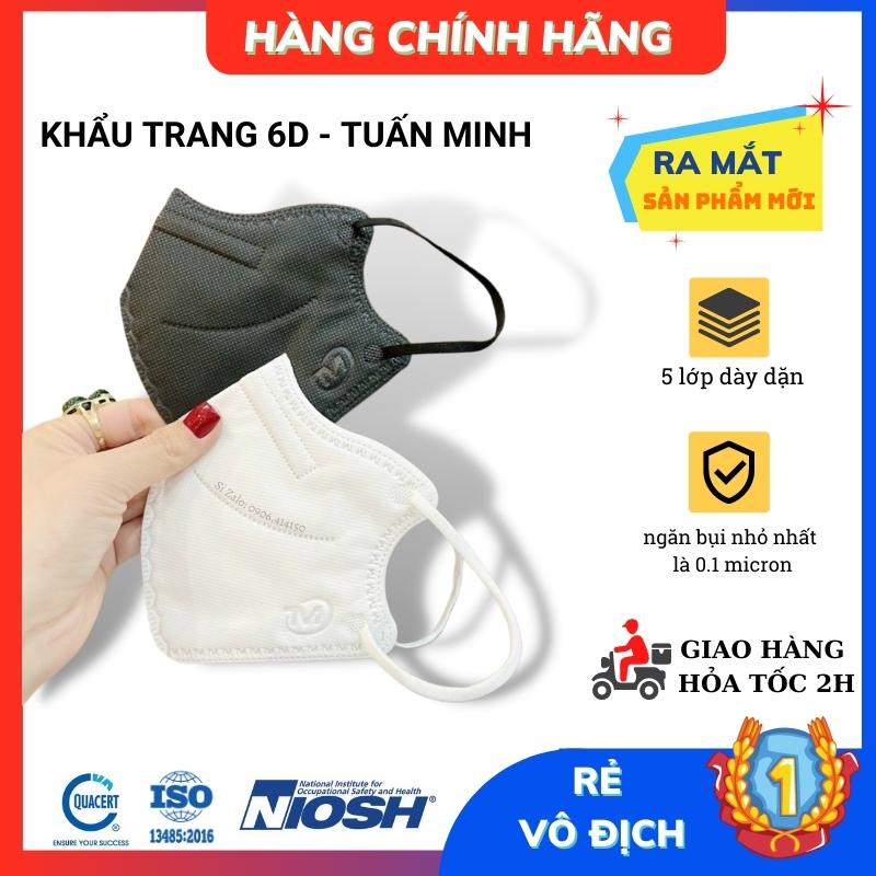 Set 100cái Khẩu trang N99 6D Tuấn Minh Platinum 6D Tuấn Minh6D TM nhất công ty