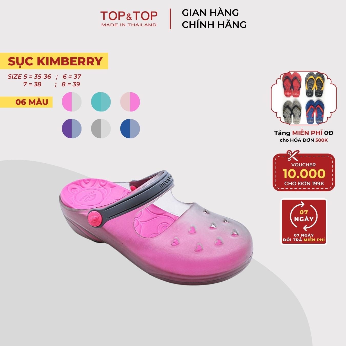 Dép sục 2 lớp nữ monobo kimberry hàng thái lan cao cấp