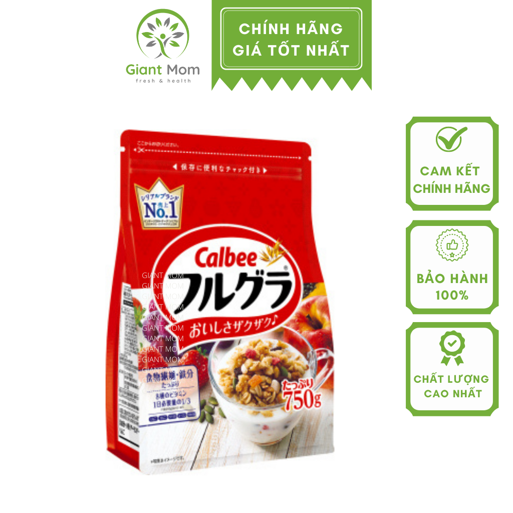 Ngũ cốc nhật bản calbee giantmom - ngũ cốc calbee nội địa nhật bản hàng chính hãng - date xa