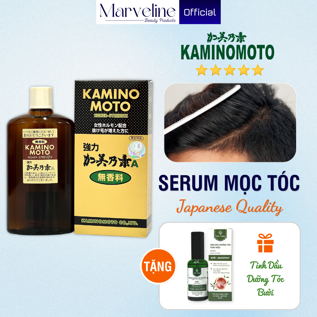 Tinh chất khắc phục rụng tóc Kaminomoto Higher Strength Nhật Bản chính hãng