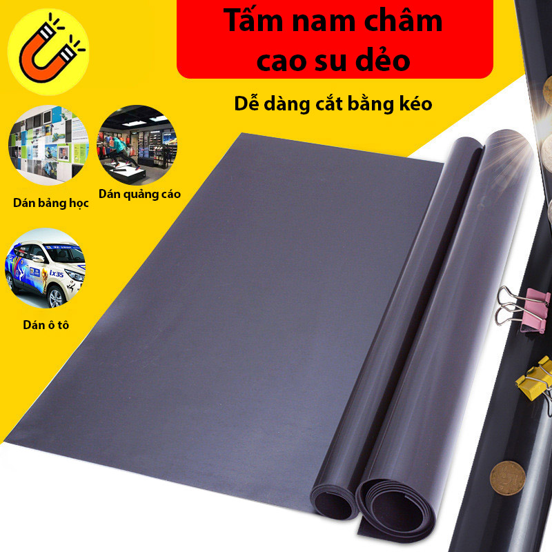 Nam châm dẻo decal ô tô 100x50cm độ dày tùy chọn, có giá sỉ