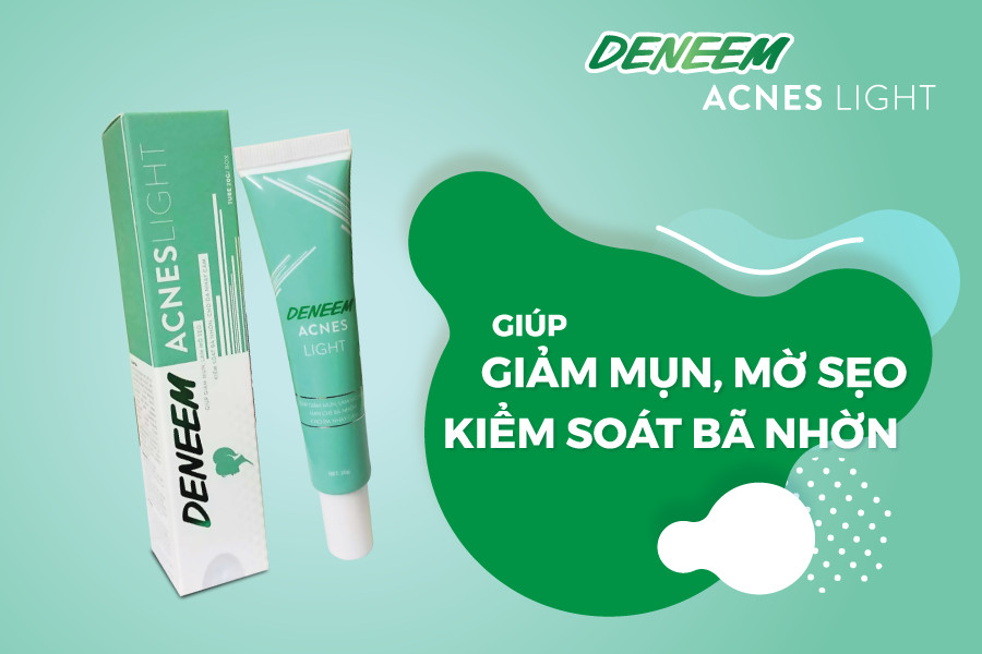 Gel bôi mụn mờ thâm Deneem Acnes Light - Dành cho nữ- Giúp ngăn ngừa mụn, kháng khuẩn, mờ thâm sẹo