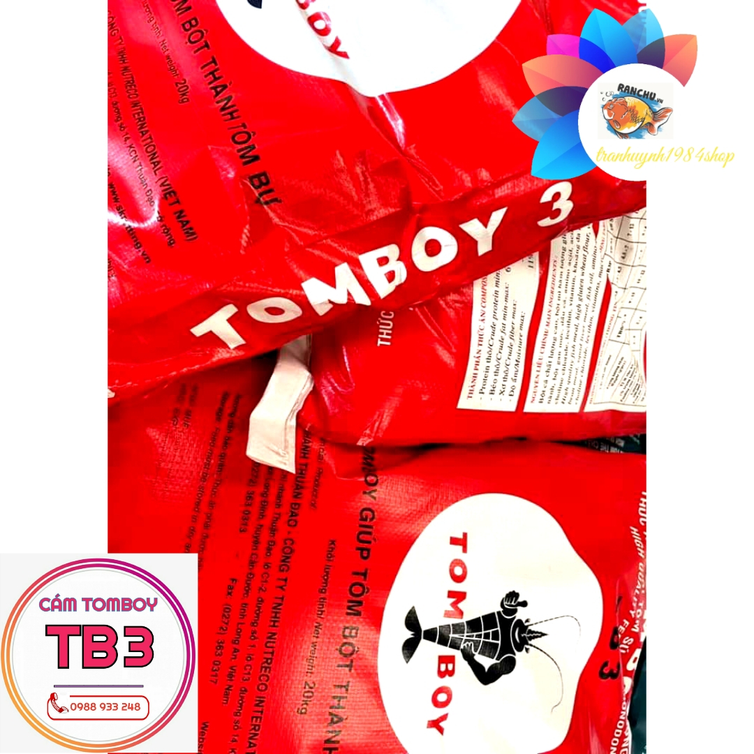 Cám TOMBOY TB3 dành cảnh, cá Betta, cá Ranchu, Guppy || Túi 0.5kg