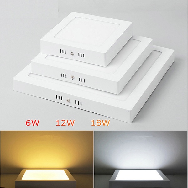 Đèn ốp trần led gắn nổi 18w vuông tròn đèn ốp trần nổi ln12 18w 220x220 led rạng đông tràn viền chống nước ip54 đèn led ốp trần nổi vuông đèn led ốp trần vuông 18w cho ánh sáng trắng, góc sáng rộng, tiết kiệm điện