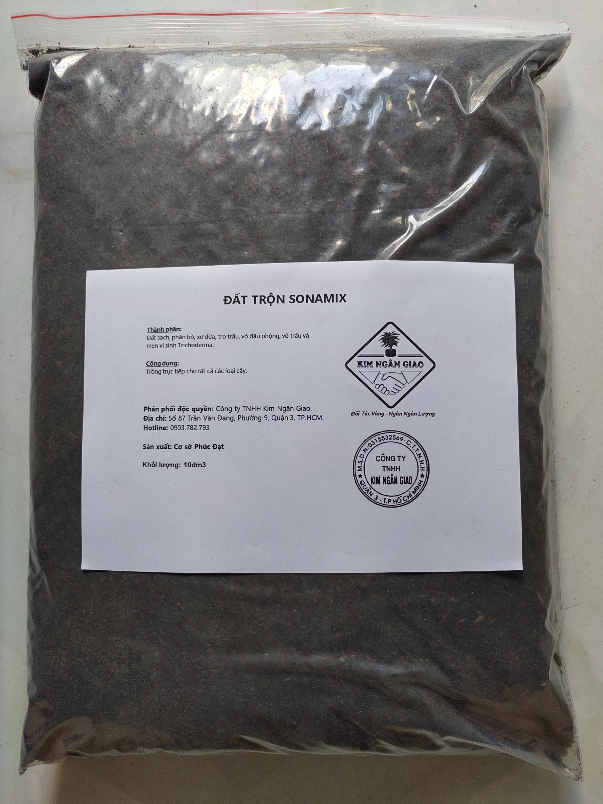 HỖN HỢP ĐẤT TRỘN HOÀN CHỈNH 6 THÀNH PHẦN SONAMIX - 10dm3