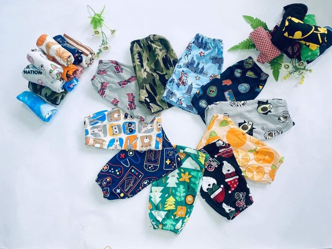 Quần thun cotton bé trai