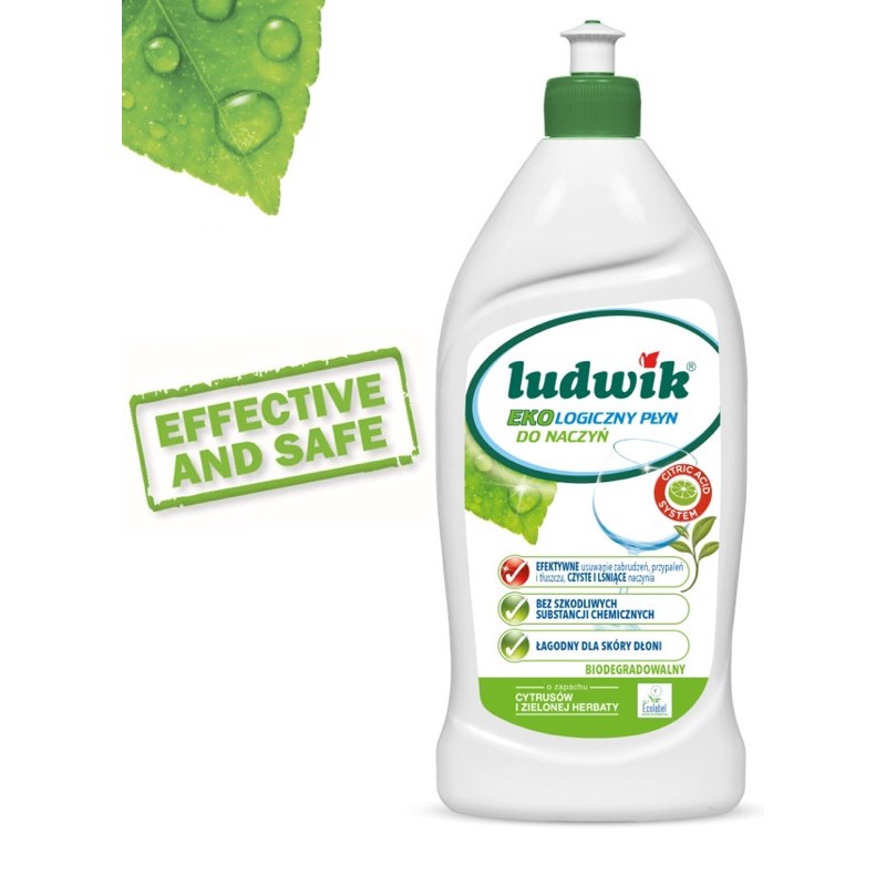 Nước trợ xả, làm bóng chén bát cho máy rửa bát Ludwik Eco 500ml, hàng chính hãng