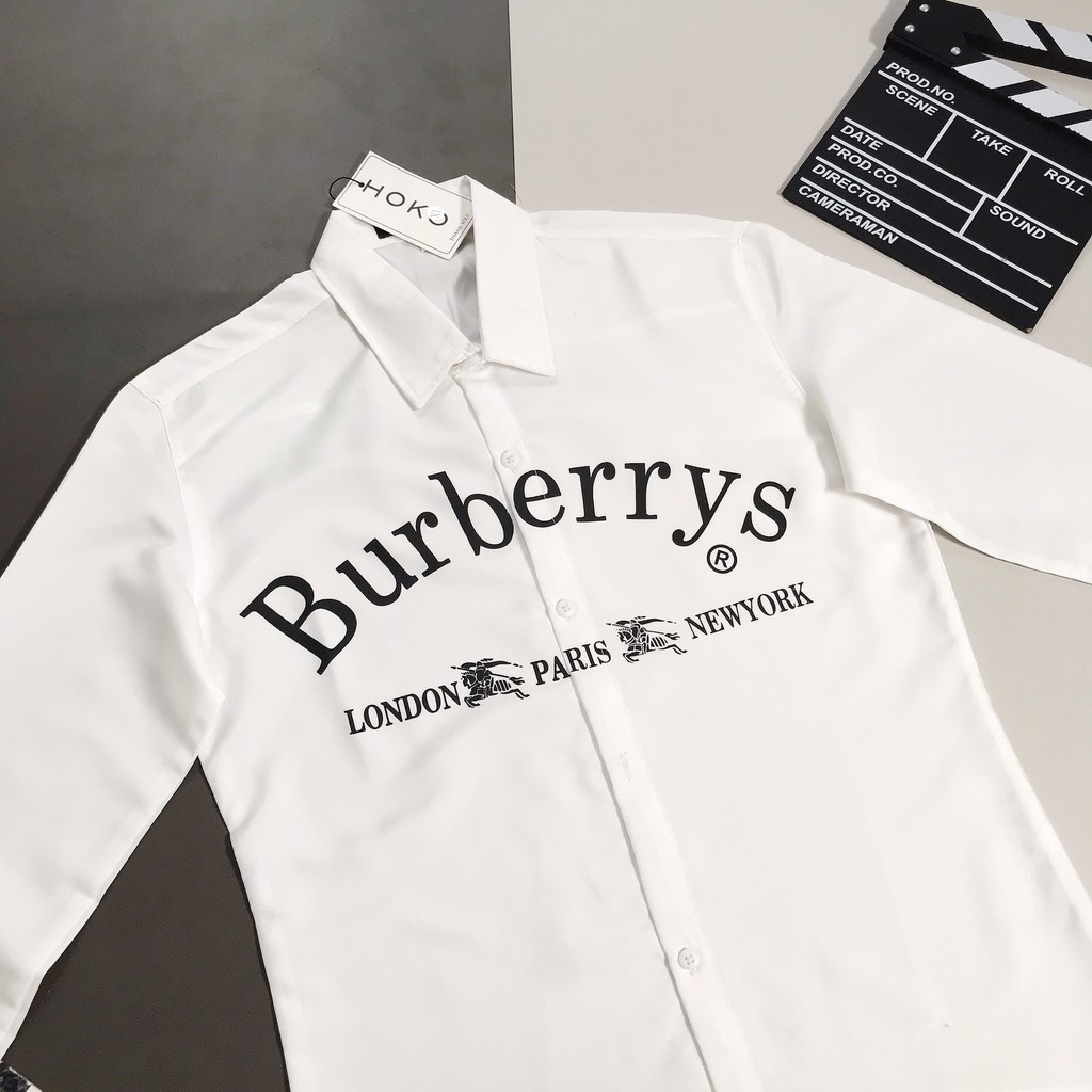 Áo sơ mi Nam Nữ Áo sơ mi tay dài Burberry London Paris Newyork