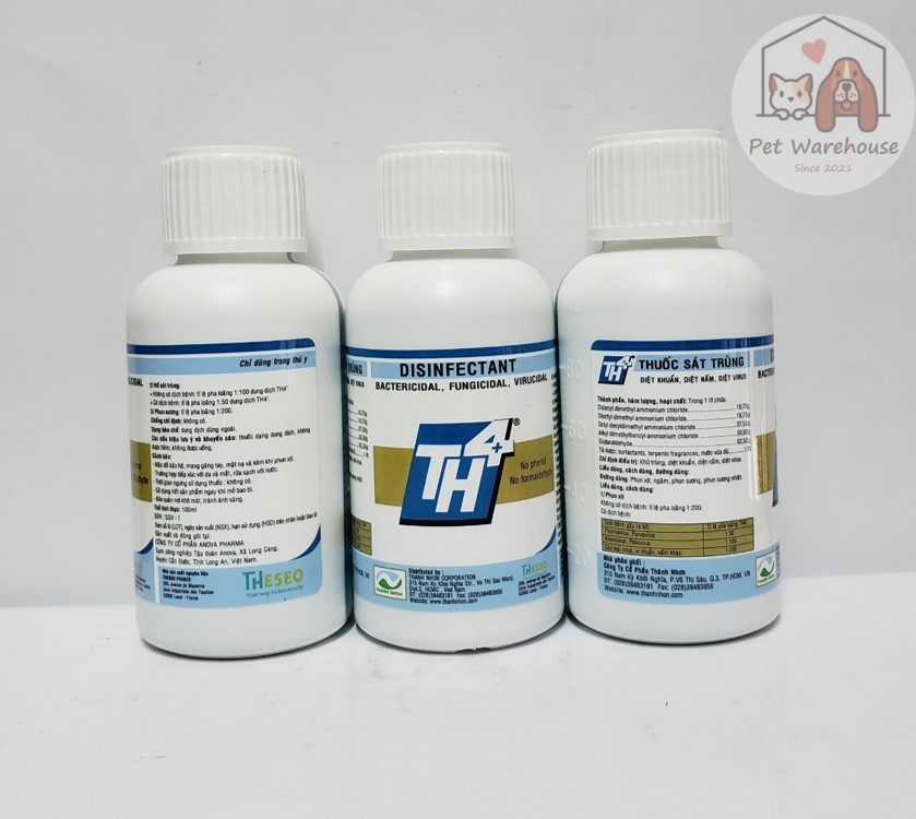 Dung dịch sát trùng chuồng TH4 100ml