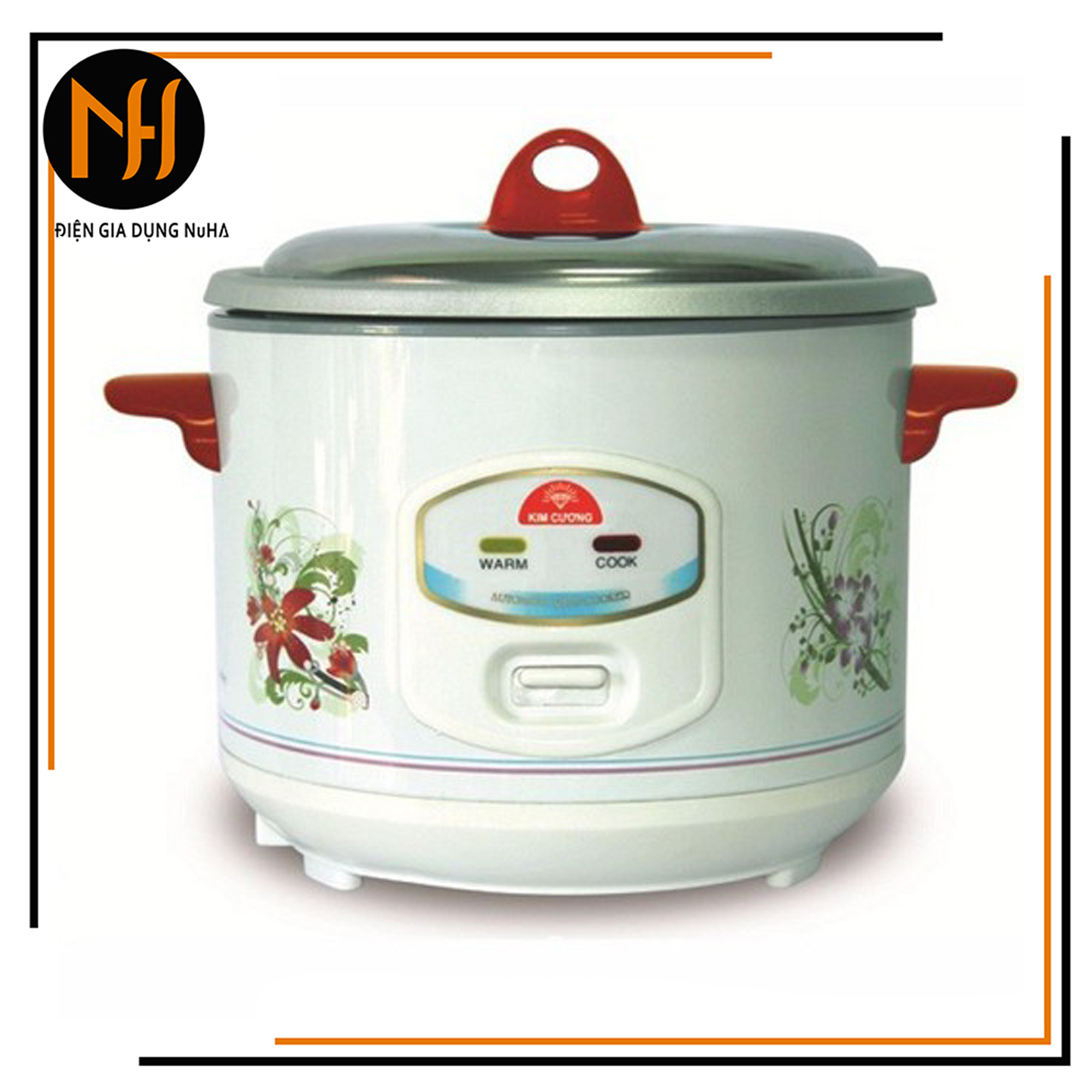 Nồi cơm điện nắp rời KIM CƯƠNG 1.5L công suất 530W phù hợp 1-5 người ănbảo hành 12 tháng toàn quốc giao ngẫu nhiên mẫu màu
