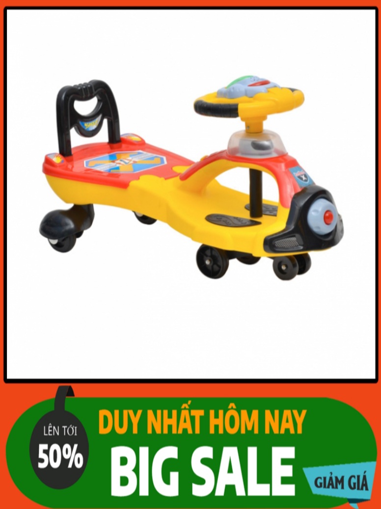Xe Lắc Tựa Cao Cấp Có Nhạc, Có Đèn Đủ Các Màu, Chịu Lực Tới 60kg - Nhựa nguyên sinh an toàn xe dễ lắp ráp và sử dụng