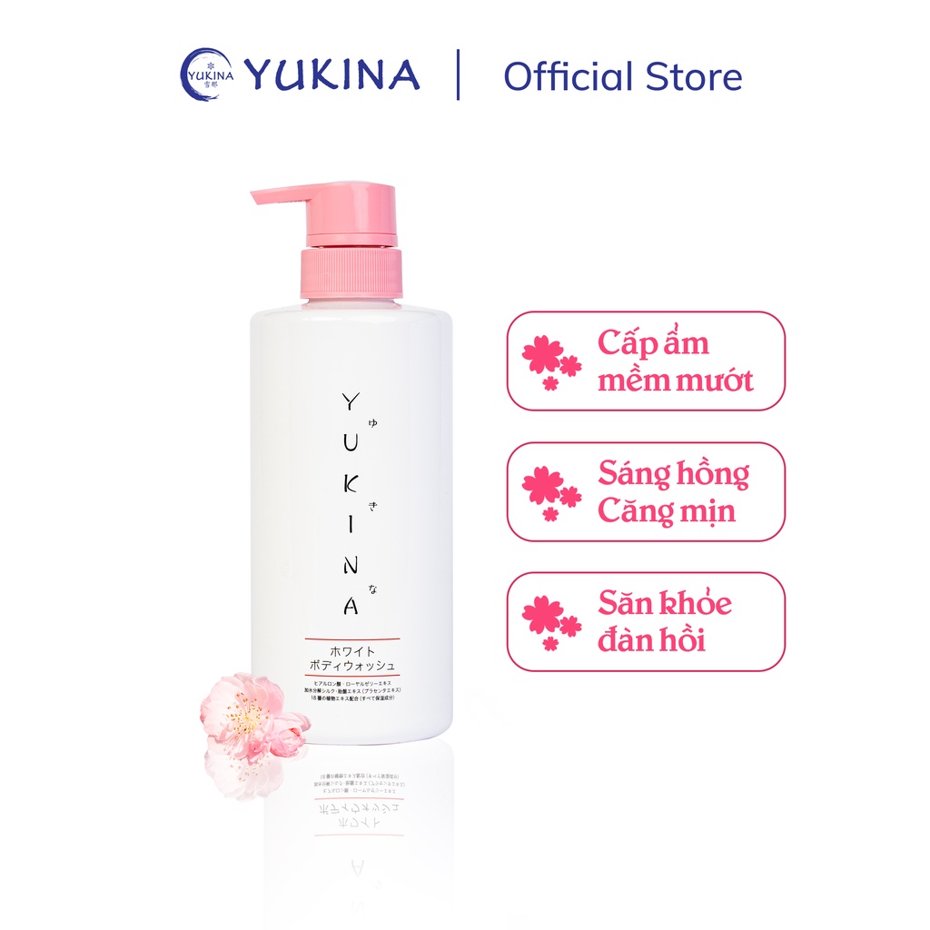 Sữa tắm trắng da Yukina White Body Wash 500ml