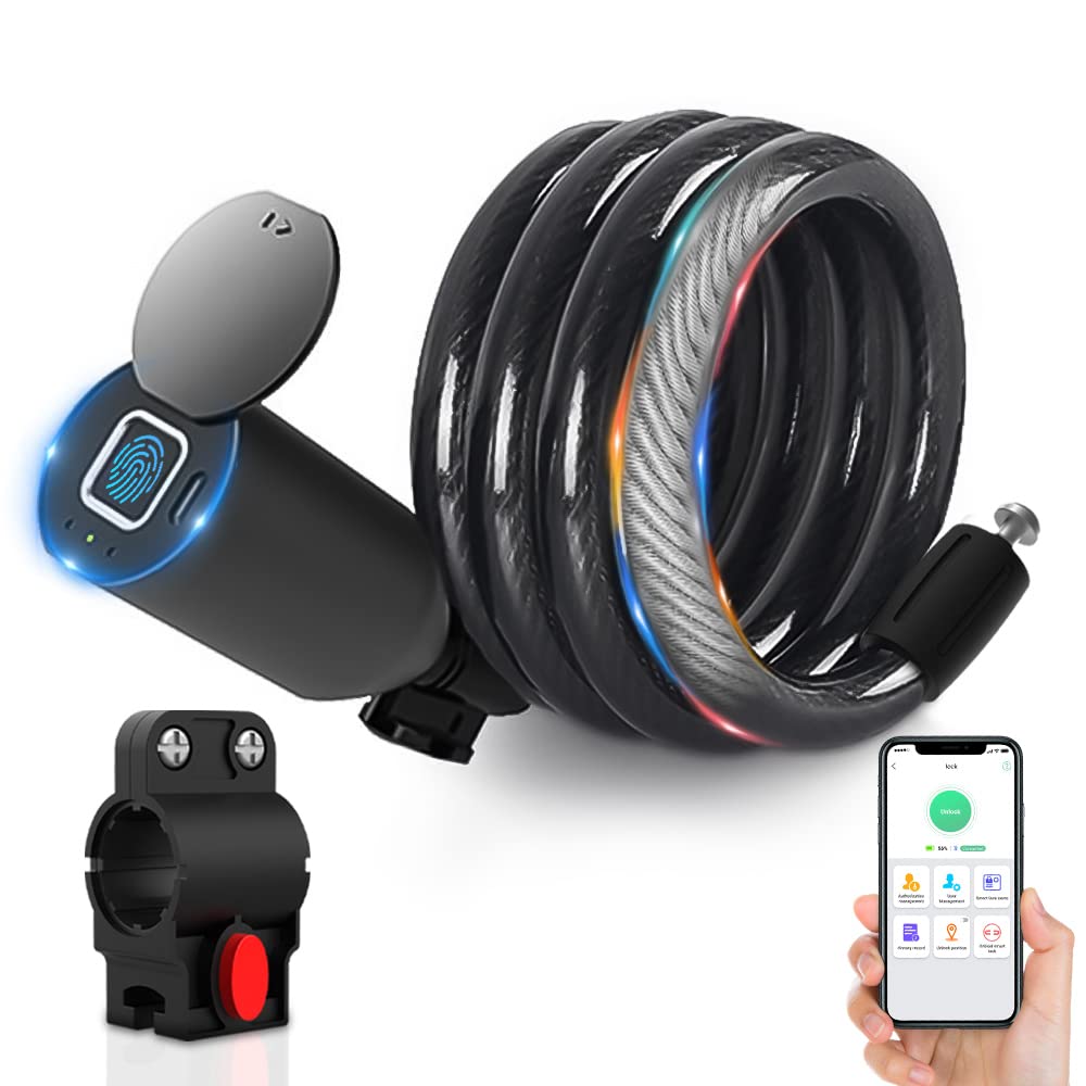Khóa vân tay thông minh elinksmart c3 khóa xe đạp khóa xe đạp leo núi khóa xe máy gia đình khóa chống nước chống trộm chống cắt đa năng dụng cụ bảo vệ