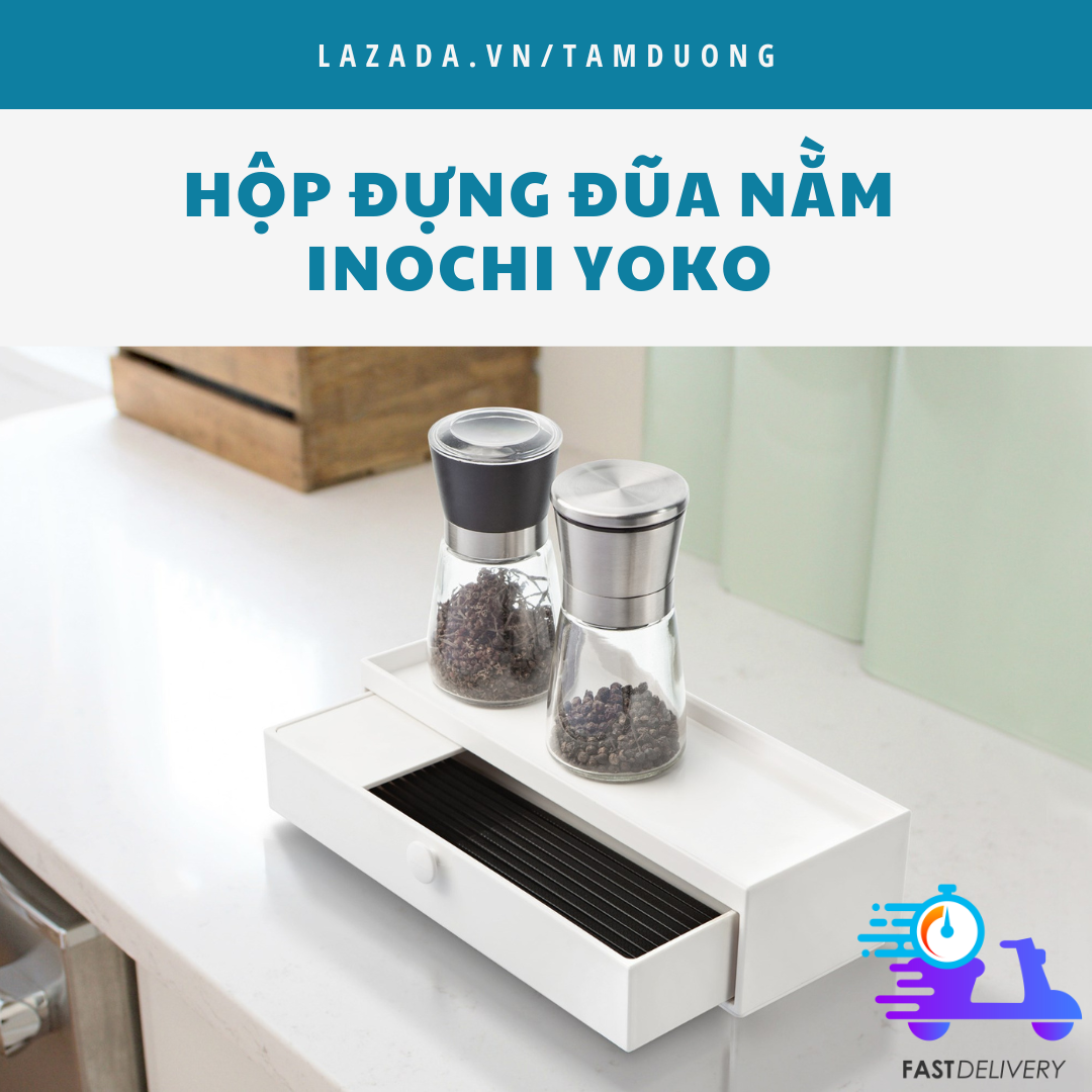 Hộp đựng đũa Inochi (loại nằm) [HCM-Giao hoả tốc 2h]