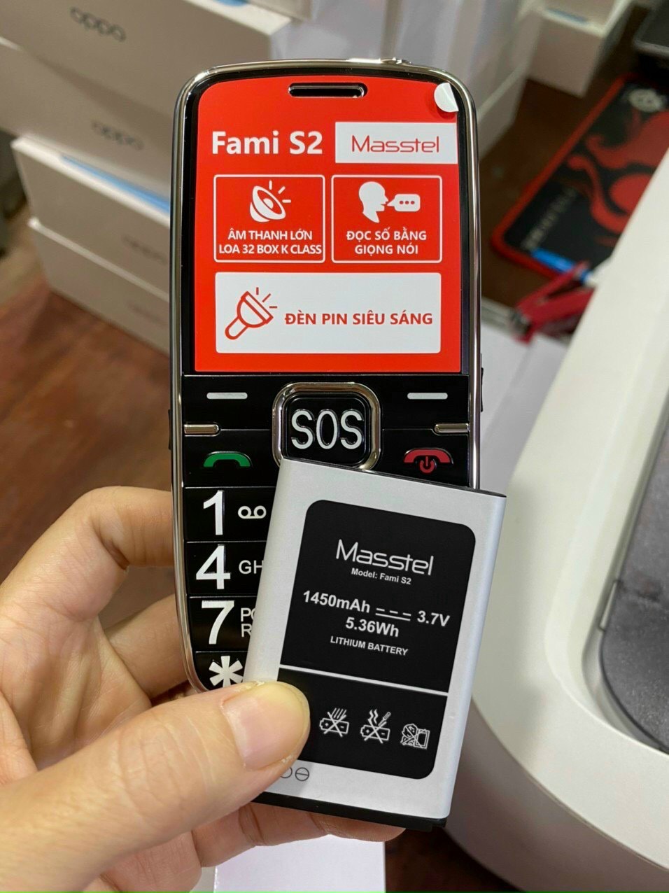 Điện thoại Masstel Fami S2 điện thoại cho người lớn tuổi - Hàng chính hãng 1 đổi 1 trong 30 ngày