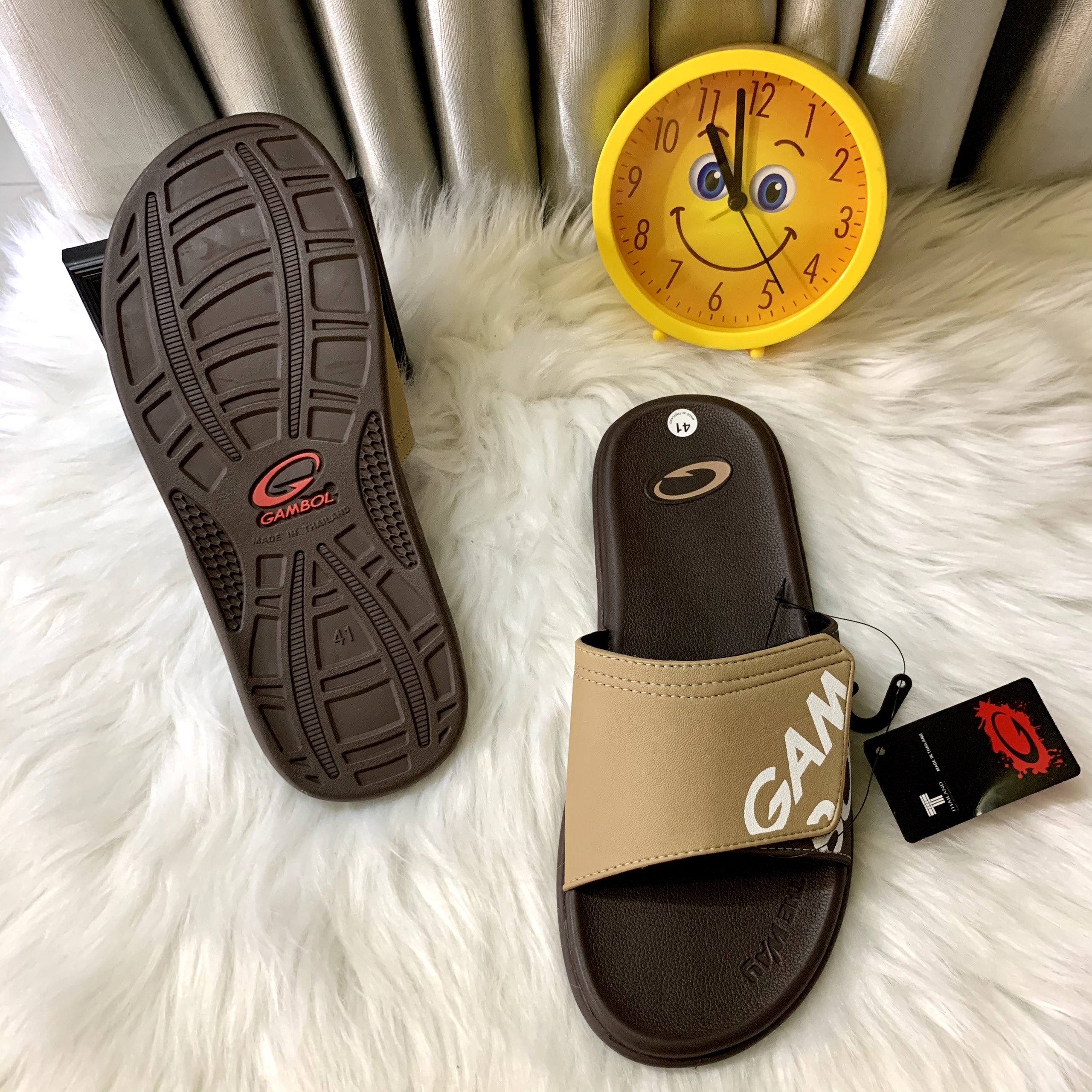 DÉP BẢN NGANG QUAI XÉ THÁI LAN GAMBOL GM13028 RED-BROWN