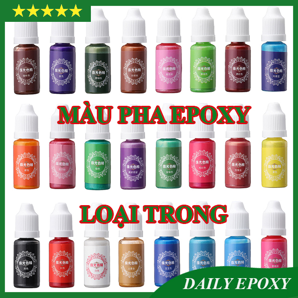 [MÀU PHA KEO EPOXY] LOẠI MÀU NƯỚC TRONG