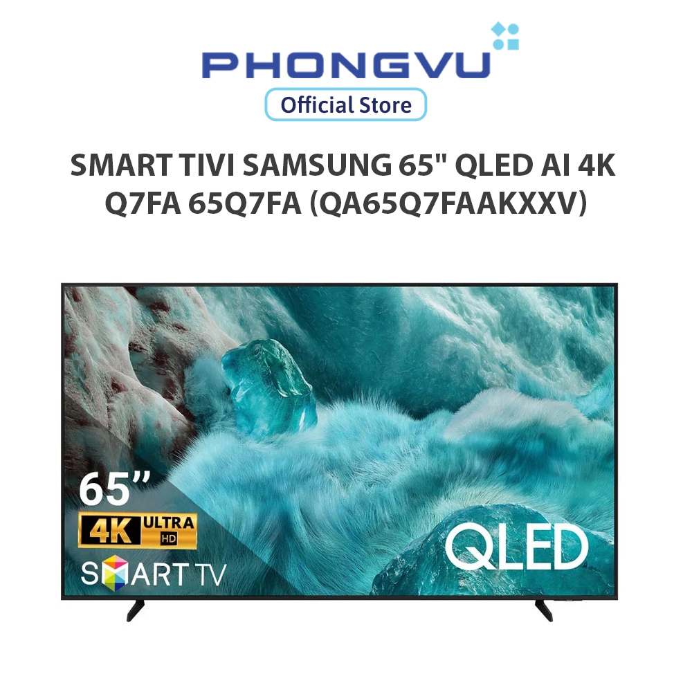 Smart Tv Samsung 65 Inch Qled Ai 4K Q7Fa 65Q7Fa (Qa65Q7Faakxxv) - 24 Month Warranty