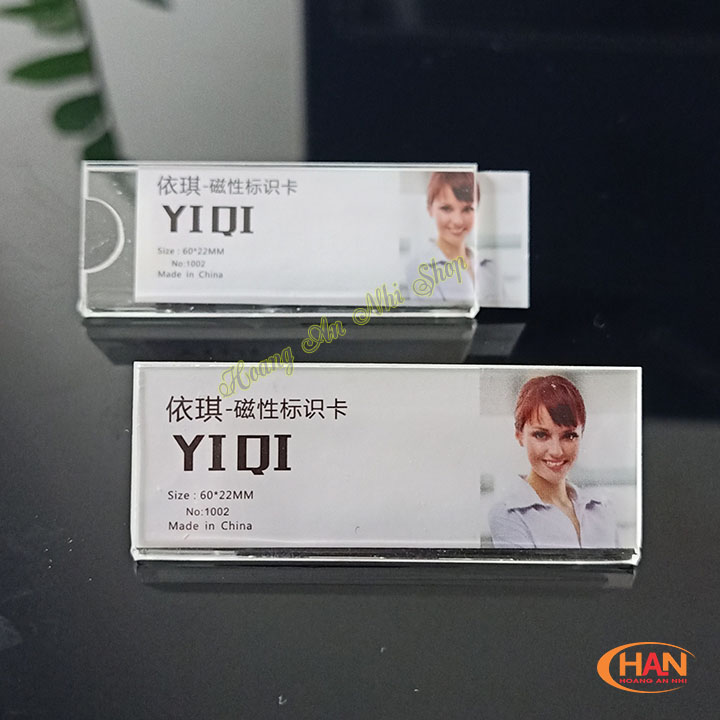 [FREE SHIP] Bảng tên nhân viên - Bảng tên cài áo bằng mica - bảng tên nam châm
