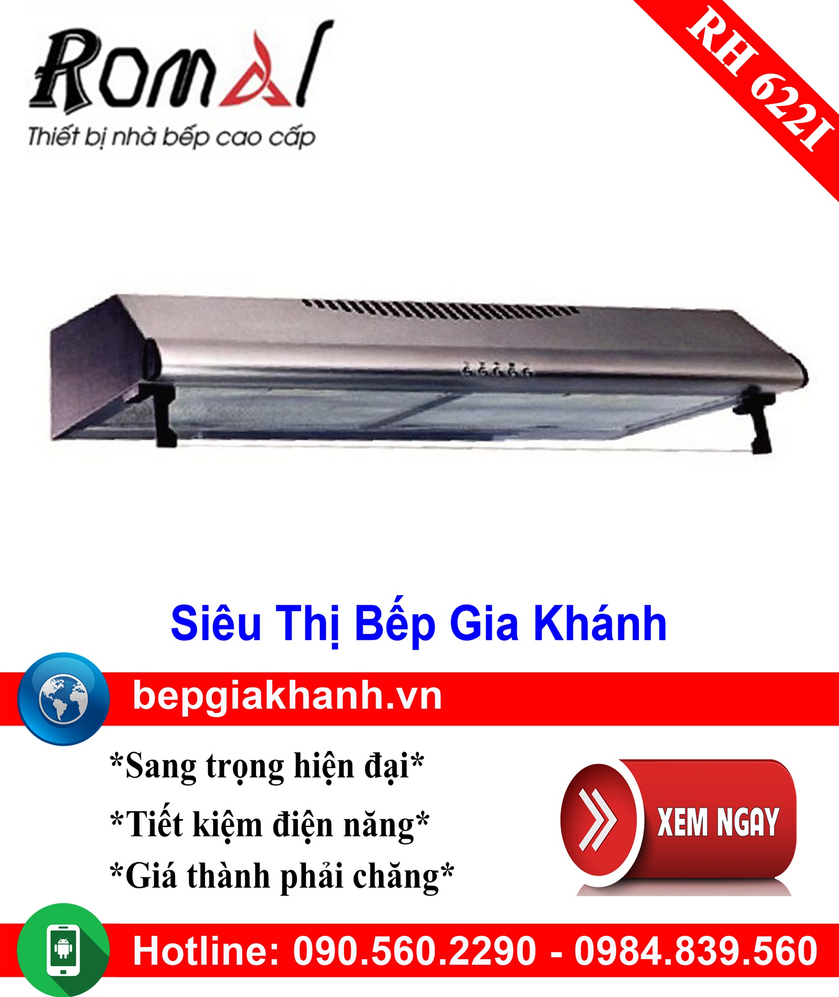 [HCM]Máy hút mùi cổ điển 60cm Romal RH 622I, máy hút mùi nhà bếp, máy hút mùi bếp, máy hút mùi kính cong, máy hút mùi canzy, máy hút mùi mini, máy hút mùi âm trần, máy hút mùi electrolux, may hut mui