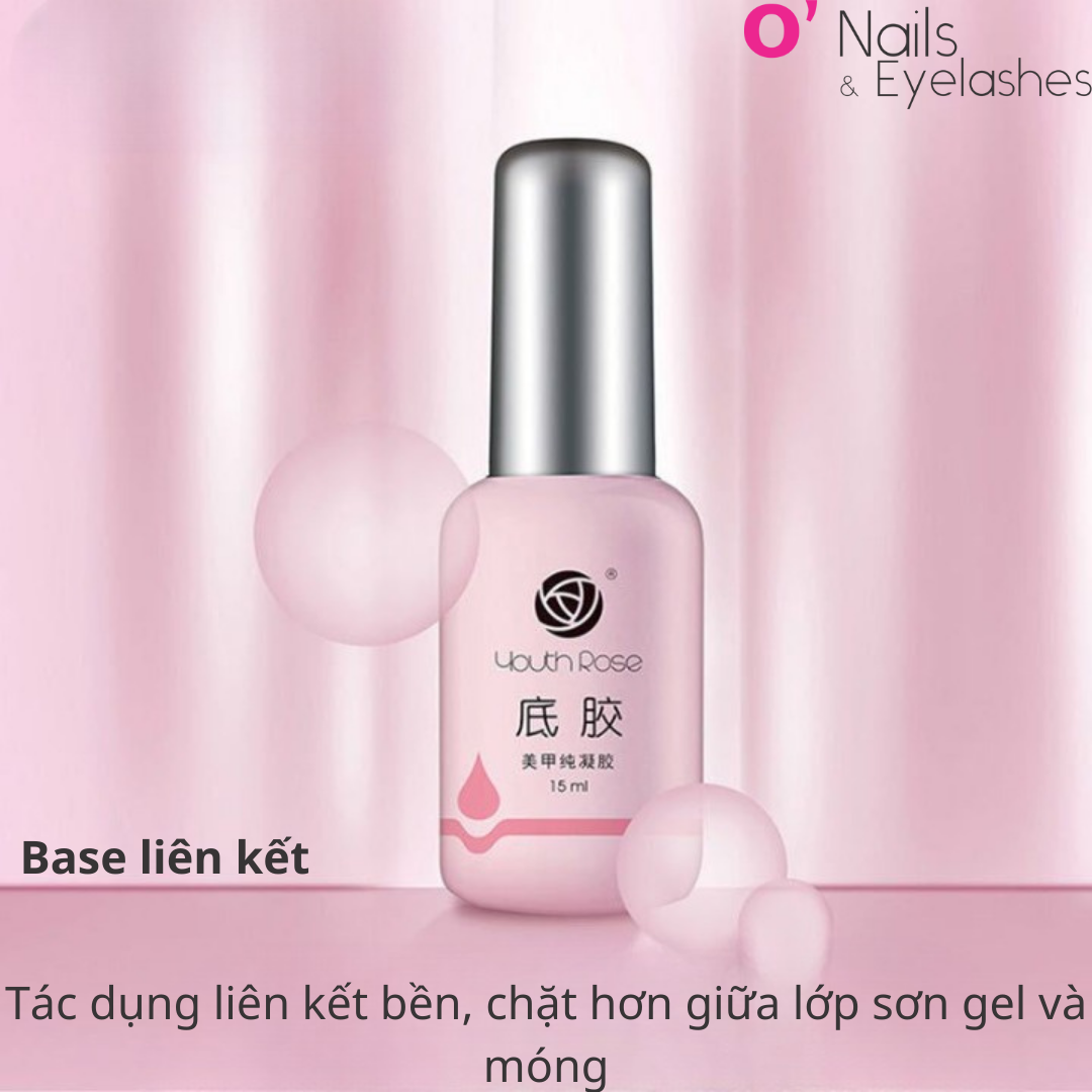 𝐁𝐚𝐬𝐞 𝐭𝐨𝐩 𝐡𝐨𝐚 𝐡𝐨̂̀𝐧𝐠 𝐘𝐨𝐮𝐭𝐡 𝐑𝐨𝐬𝐞 𝐜𝐡𝐢́𝐧𝐡 𝐡𝐚̃𝐧𝐠 - gel liên kết top phủ bóng cứng móng chuyên dụng cho dân làm móng